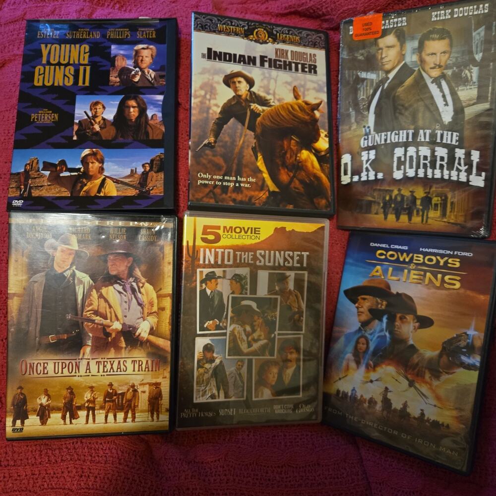 6 Western/ Cowboy DVDs ~ Great Condition